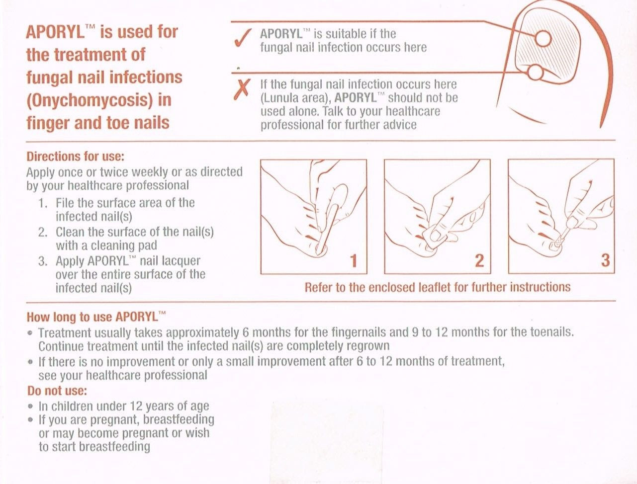 Aporyl 5 AntiFungal Nail Treatment 5mL Blooms The Chemist
