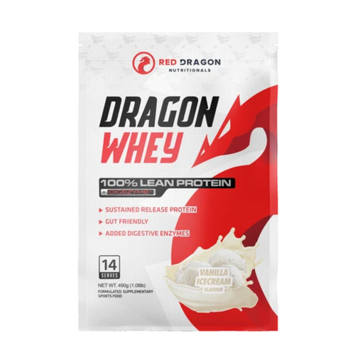 Red Dragon Dragon Whey Vanilla Ice Cream Flavour Powder 14 Serves 490g