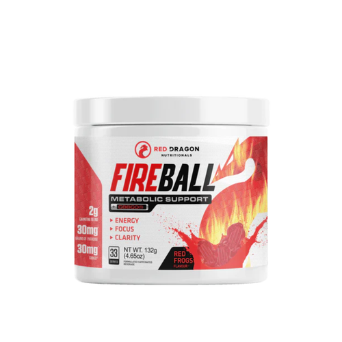 Red Dragon Fireball Thermogenic Red Frogs Flavour Powder 33 Serve 132g