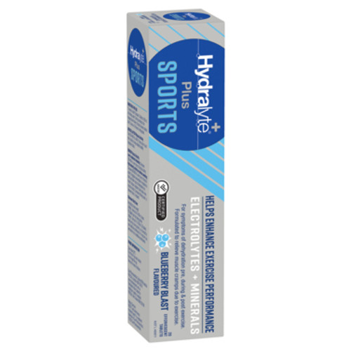 Hydralyte Plus Sport Effervescent Blueberry Blast 20 Effervescent Tablets