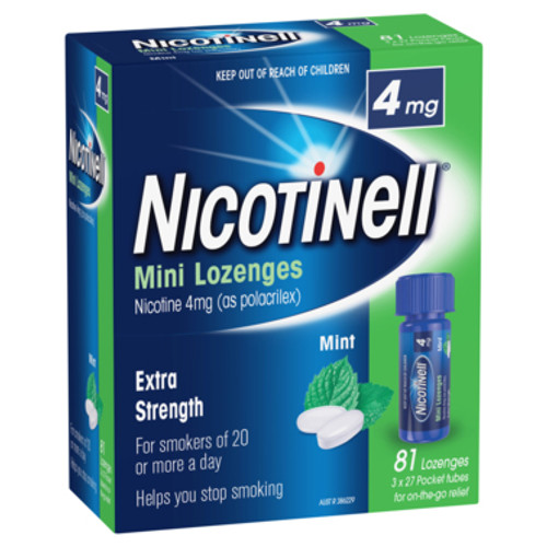 Nicotinell Mini Lozenge 4mg 81 Pack