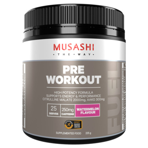 Musashi Pre Workout Powder Watermelon 225g