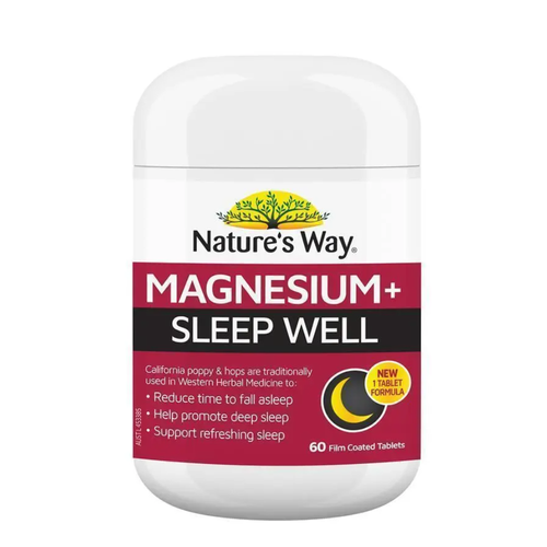 Nature's Way Magnesium + Sleep Well 60 Tablets