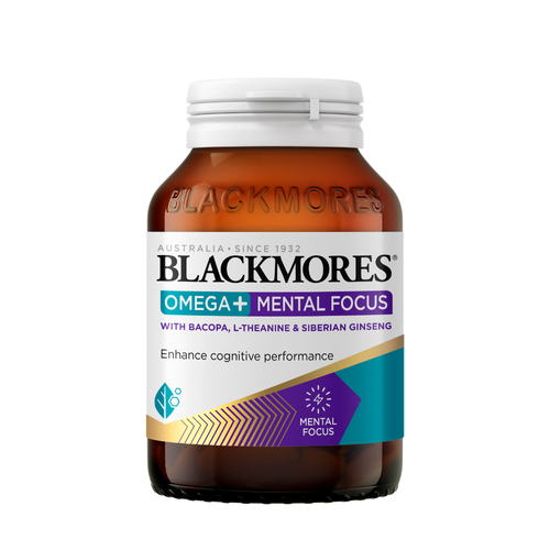 Blackmores Omega + Mental Focus 60 Capsules