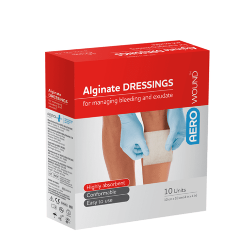 AeroWound Alginate Dressing 10cm x 10cm 10 Pack