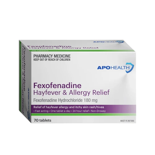ApoHealth Fexofenadine Tab 180mg 70 Tablets