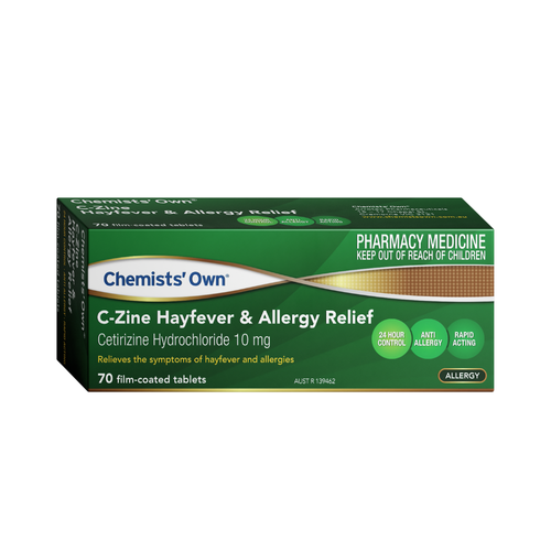 Chemists' Own C-Zine Hayfever & Allergy Relief 70 Tablets