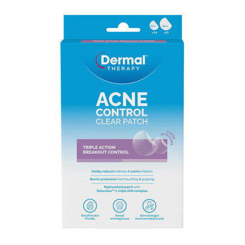 Dermal Therapy Acne Control Clear Patches 36 Pack