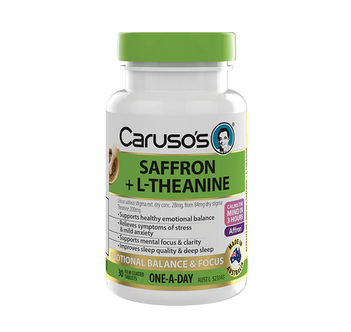 Caruso's Saffron + L-Theanine 30 Tablets