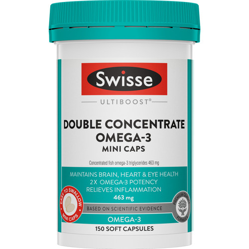 Swisse Ultiboost Fish Oil Double Concentrate Mini Cap 1000mg 150 Capsules