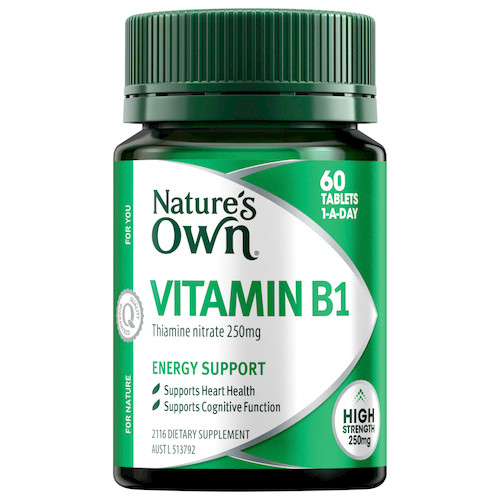 Nature's Own Vitamin B1 250mg 60 Tablets