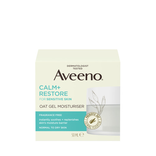 Aveeno Calm + Restore Oat Gel Moisturiser 50mL