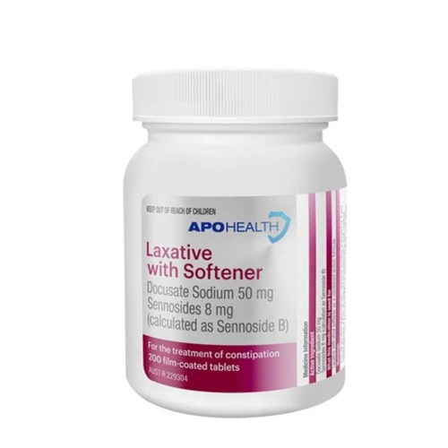 ApoHealth Laxative With Softener 50mg 200 Tablets