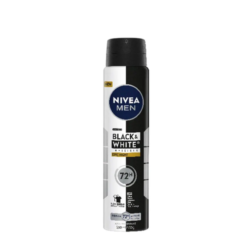 Nivea Men Black & White Invisible Epic Night Anti-Perspirant Aerosol 250mL