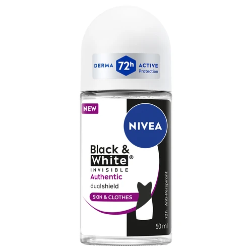 Nivea Black & White Invisible Authentic Anti-Perspirant Roll-On 50mL