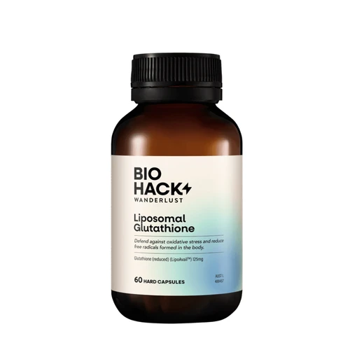 BioHack Wanderlust Liposomal Glutathione 60 Capsules