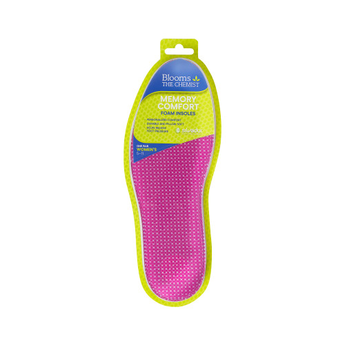 Blooms the Chemist Memory Foam Comfort Insole Womens 5-11- 1 Pair