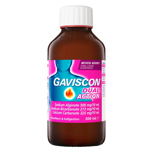 Gaviscon Dual Action Liquid Mixed Berry 300mL