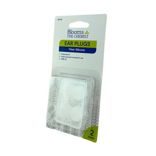 Blooms The Chemist Clear Silicone Earplugs 2 Pairs