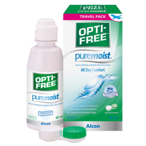 Opti-Free PureMoist  Contact Lens Solution Travel Pack 90mL