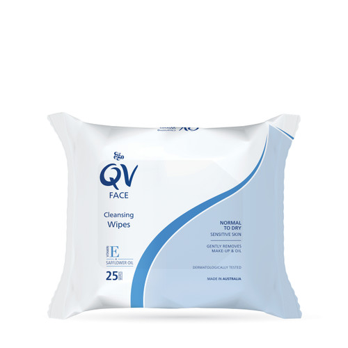 Ego QV Face Cleansing Wipes 25 pack