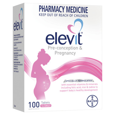Elevit Pre-conception and Pregnancy Multivitamin 100 Tablets