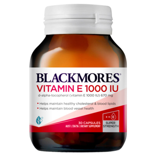 Blackmores Vitamin E 1000 IU 30 Capsules