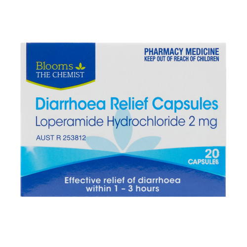 Blooms the Chemist  Loperamide Diarrhoea Relief Caps 20