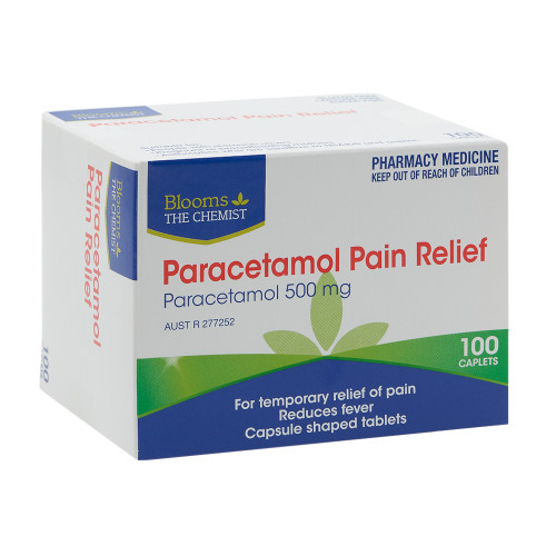 Blooms The Chemist Paracetamol 500mg  100 Caplets