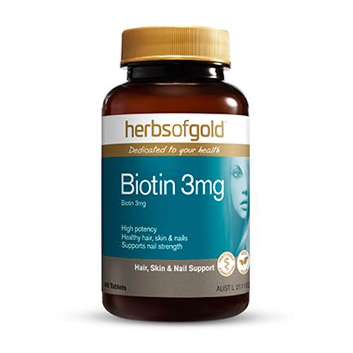 Herbs of Gold Biotin 3mg Tablets 60