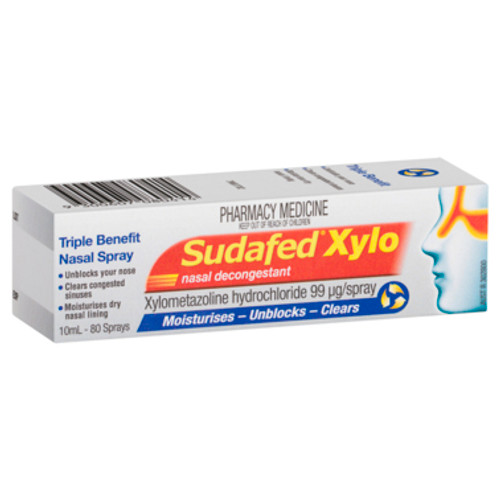 Sudafed Nasal Decongestant + Moisturiser Spray 10mL