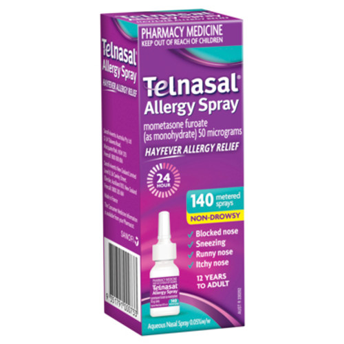 Telnasal 50Mcg Allergy  Nasal Spray  140 Doses
