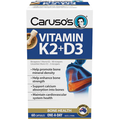 Caruso's  Vit K2+D3 60 Capsules