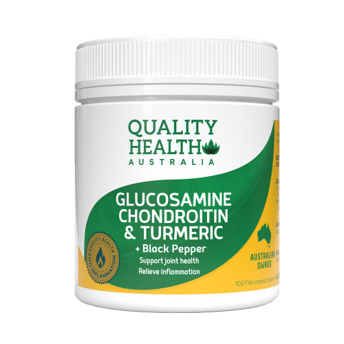 Quality Health Glucosamine Chondroitin & Turmeric 100 Tablets