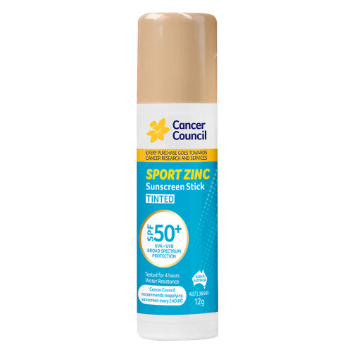 Cancer Council  Sport Zinc Stick Tint SPF50+ 12G