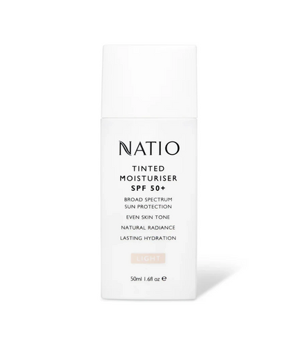 Natio Tinted Moisturiser SPF 50+ Light 50mL