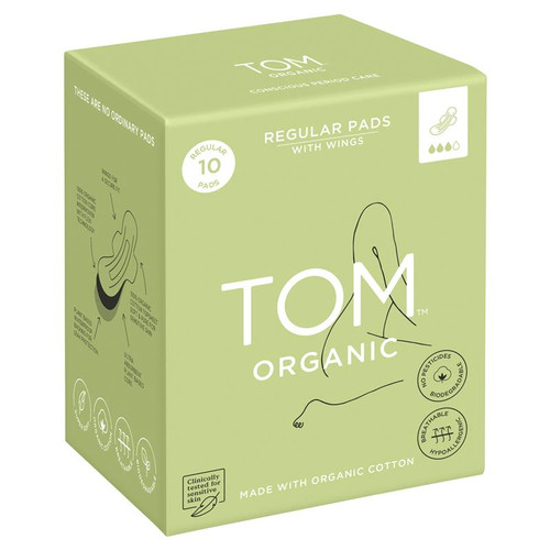 TOM Organic Regular Pad 10 Pack