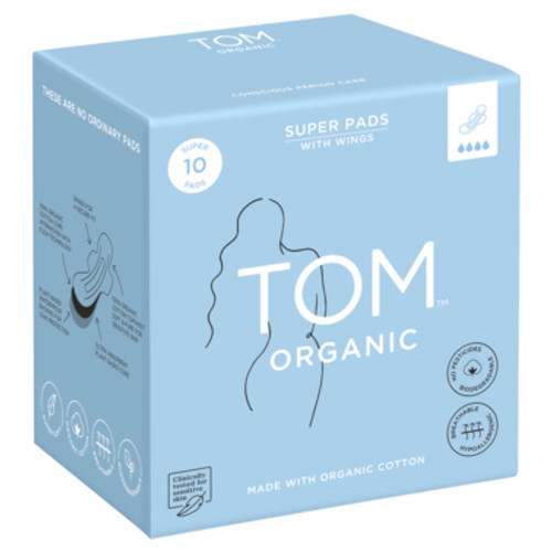 TOM Organic Super Pad 10 pack