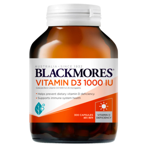 Blackmores Vitamin D3 1000 IU 300 Capsules