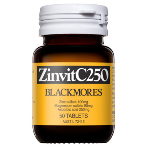 Blackmores ZinvitC 250mg 50 Tablets