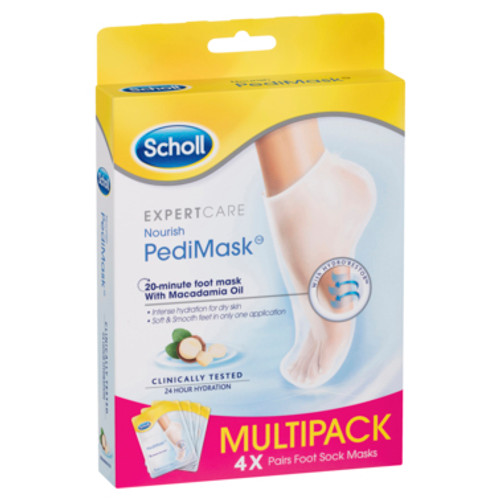 Scholl Macadamia Oil Pedimask 4 pack