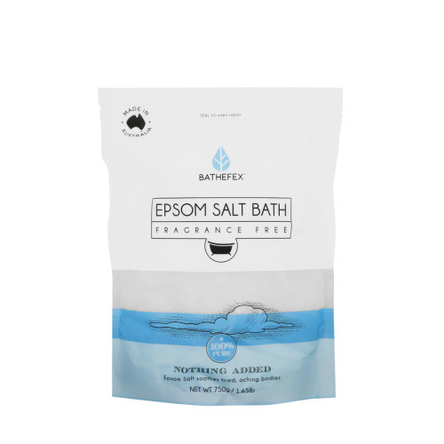 Bathefex Epsom Salt Bath Fragrance Free 750g