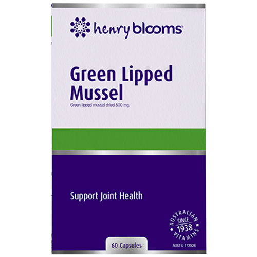 Henry Blooms Green Lipped Mussel  500mg 60 Capsules