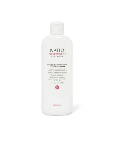Natio Rosewater Hydration Antioxidant Micellar Cleansing Water 250mL