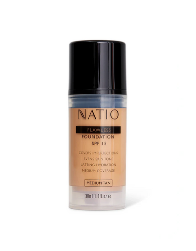 Natio Flawless Foundation SPF 15 Medium Tan