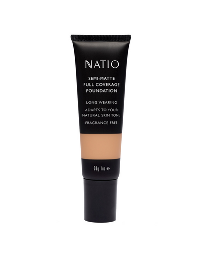 Natio Semi-Matte Full Coverage Foundation 30g Hazelnut