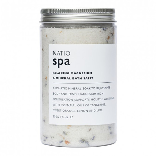 Natio Spa Relaxing Magnesium & Mineral Bath Salts 350g