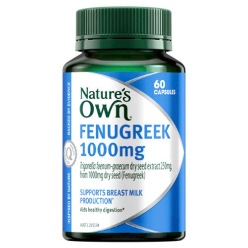 Nature's Own Fenugreek 1000mg  60 Capsules