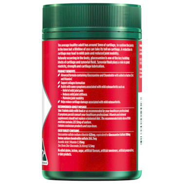 Natures Own Glucosamine Sulfate & Chondroitin Advanced Tablets 180Pk