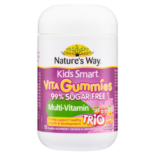 Nature's Way Kids Smart Vita Gummies Multi-Vitamin Trio 75 Pastilles